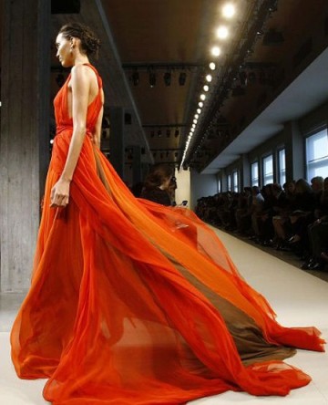 Bottega Veneta orange dress